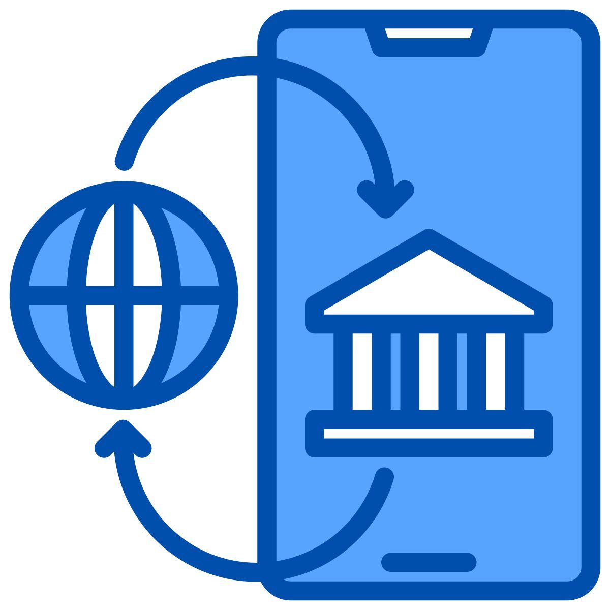 método de fatura e pagamento bancário on line externo xnimrodx blue xnimrodx icon