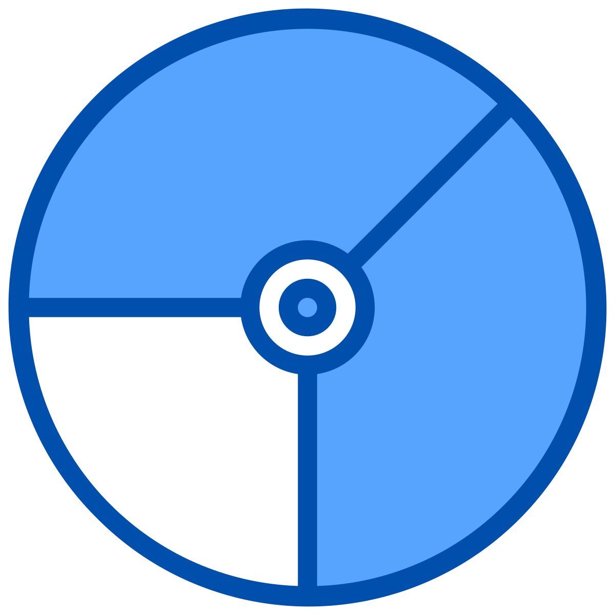 grafico rotondo esterno infografica e grafico xnimrodx blu xnimrodx 2 icon