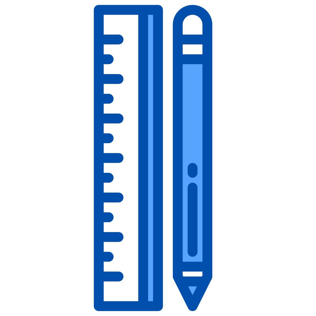 ruler and pencil icon