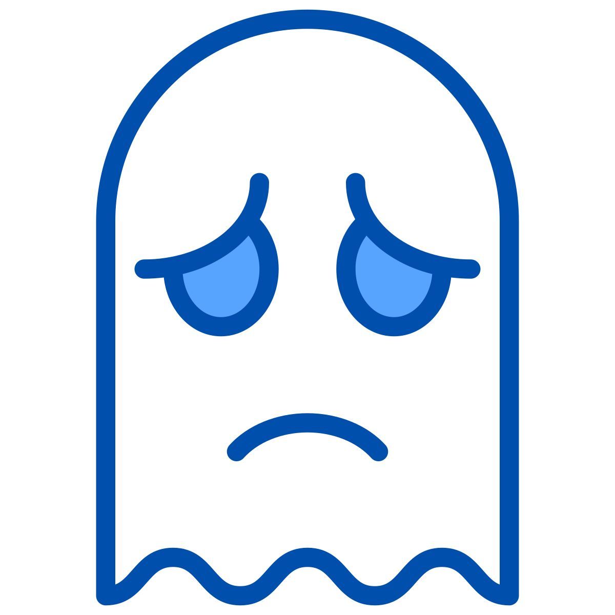 sad ghost icon