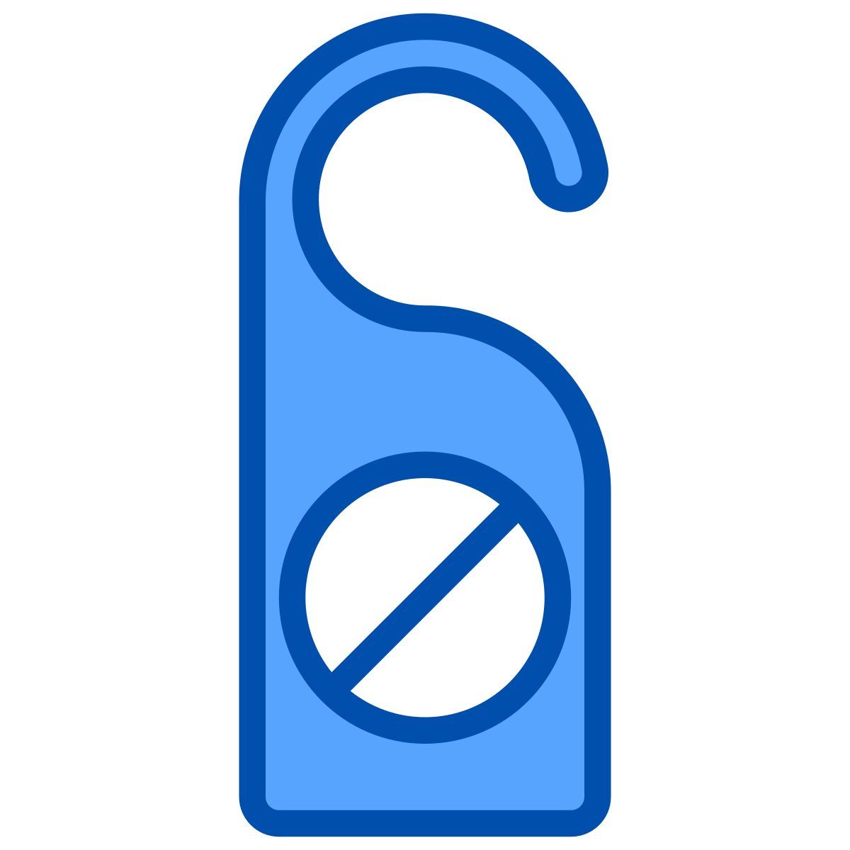 bitte nicht stören schild icon