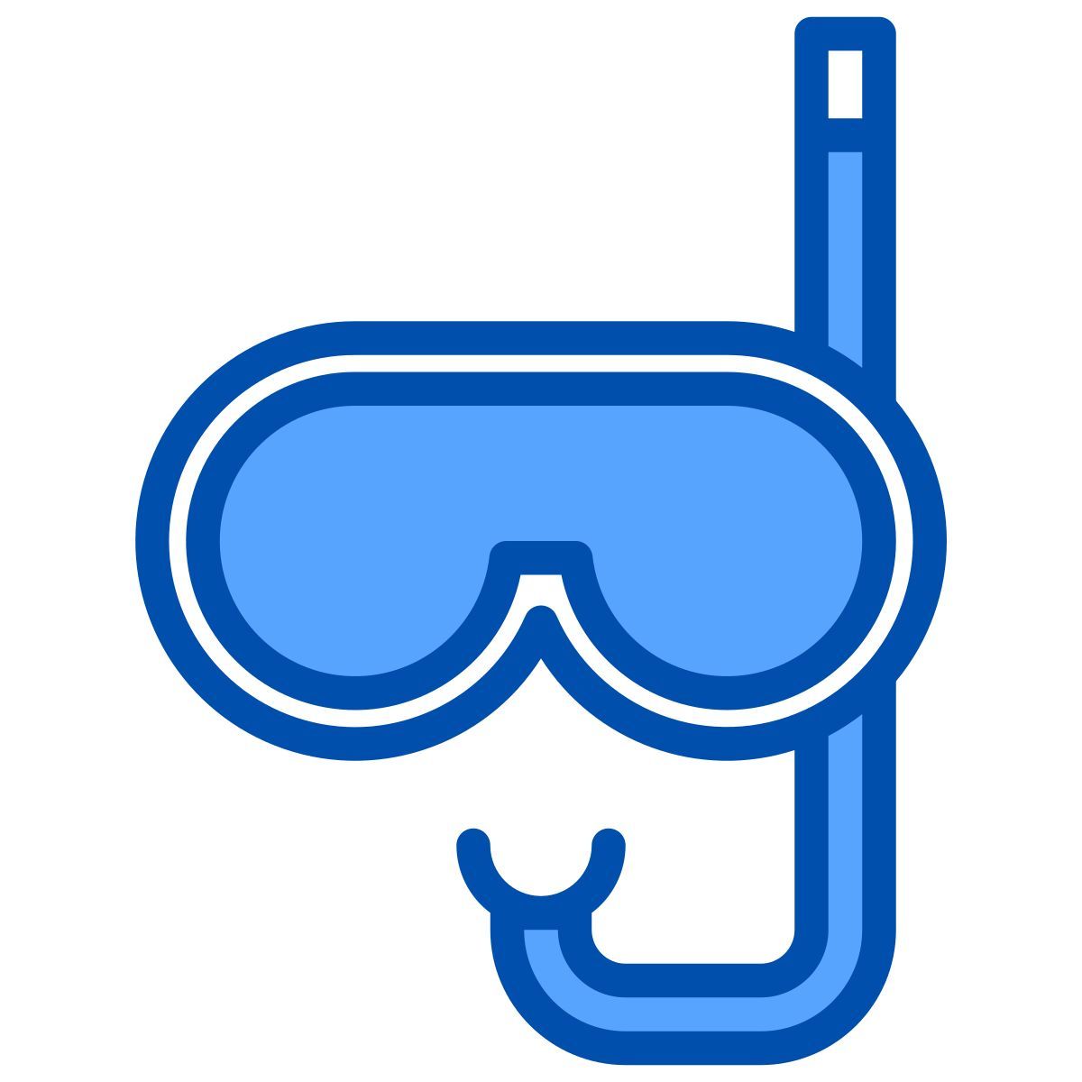 maschera e tubo icon