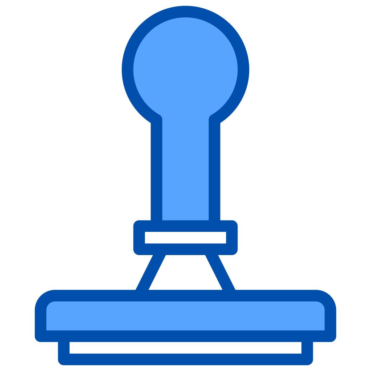 stempel ansicht von unten icon