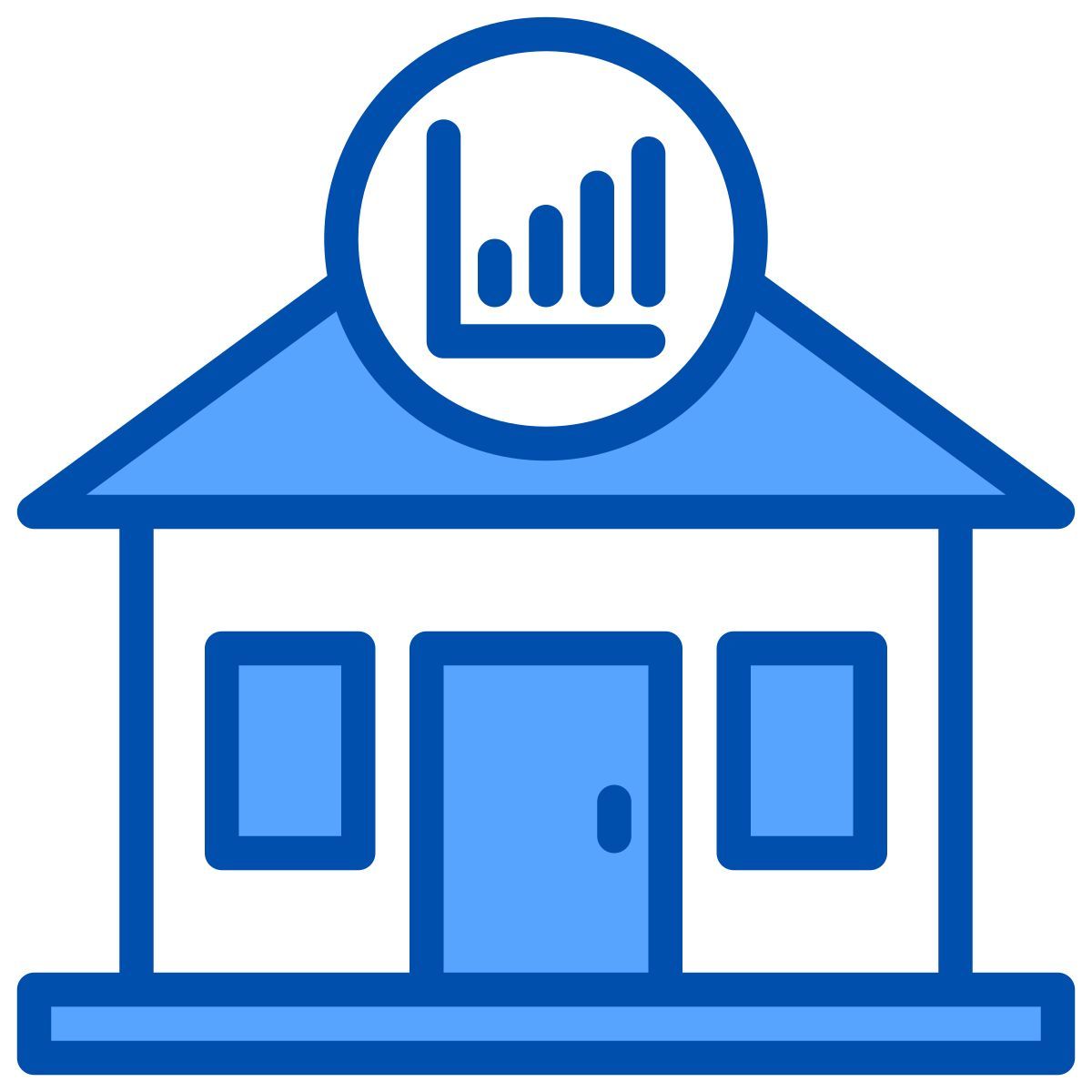 real estate statistics icon