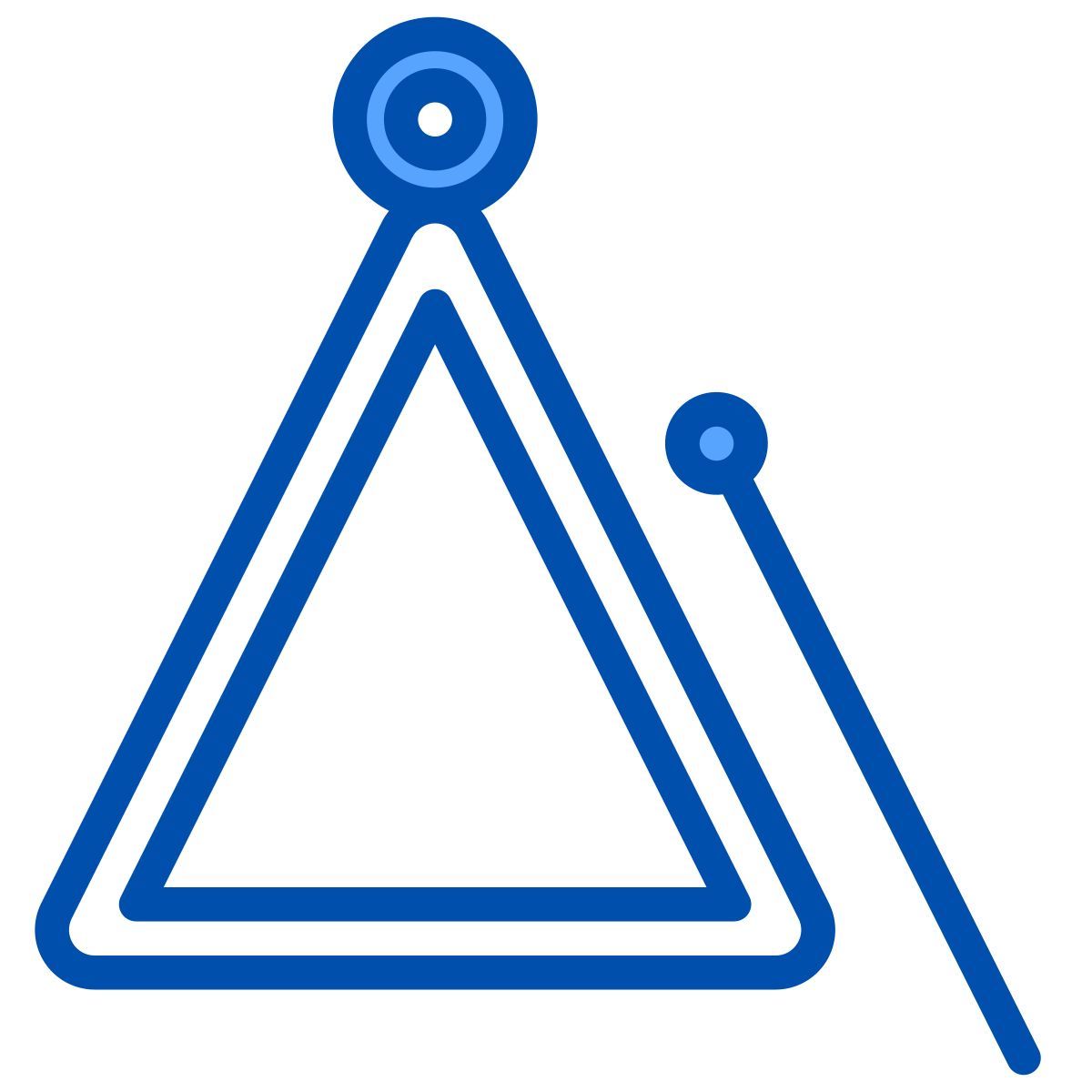 musical triangle icon
