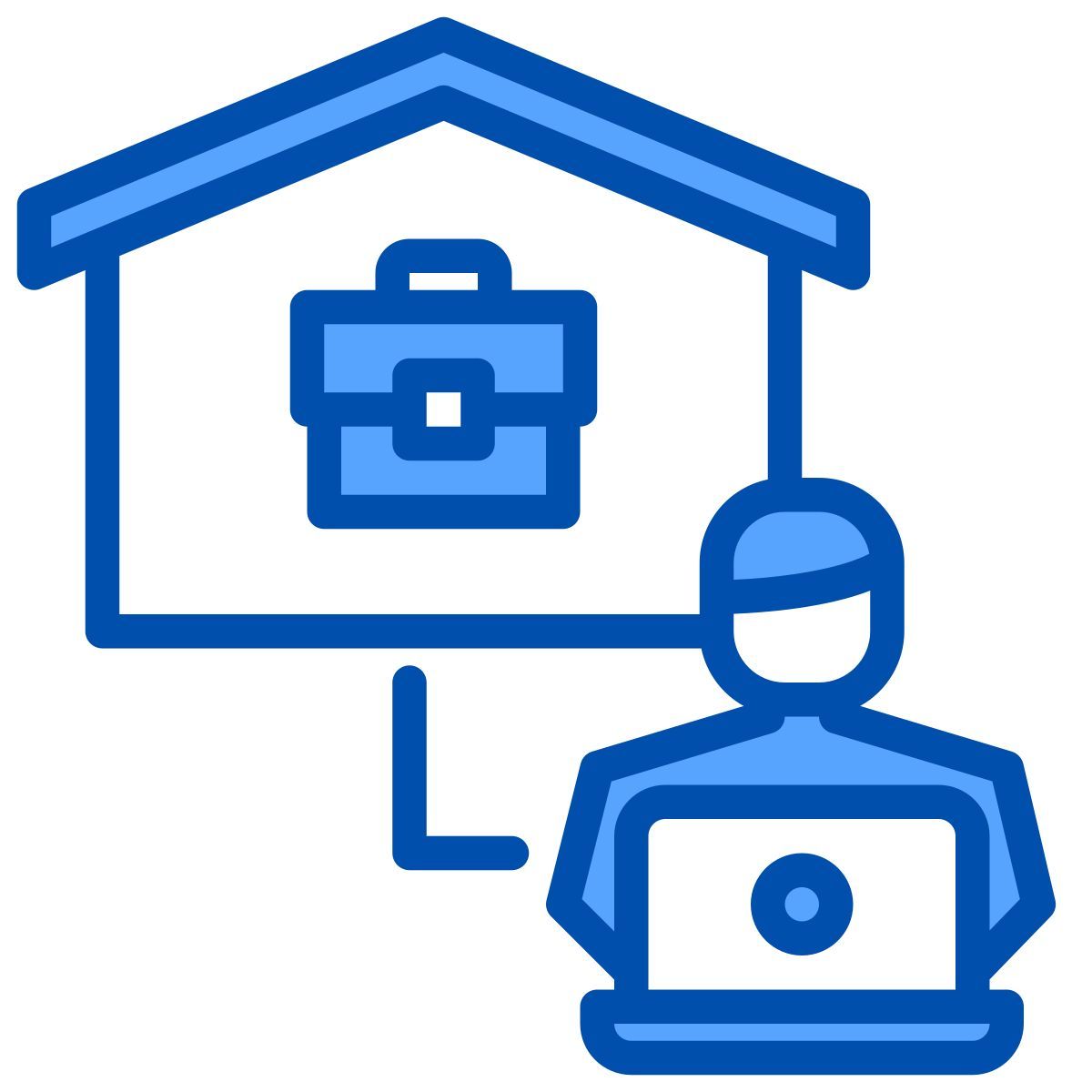 working at home icon