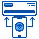 external air-conditioner-intelligence-device-xnimrodx-blue-xnimrodx icon