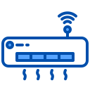 external air-conditioner-smart-home-living-xnimrodx-blue-xnimrodx icon