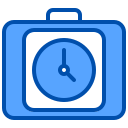 external alarm-clock-time-management-xnimrodx-blue-xnimrodx icon