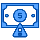 external alert-economy-xnimrodx-blue-xnimrodx icon