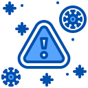 external alert-virus-xnimrodx-blue-xnimrodx icon