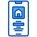 external application-real-estate-xnimrodx-blue-xnimrodx icon