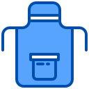 external apron-kitchen-and-cooking-xnimrodx-blue-xnimrodx icon