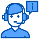 external avatar-customer-service-xnimrodx-blue-xnimrodx icon