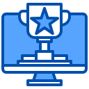 external award-e-commerce-and-business-xnimrodx-blue-xnimrodx icon
