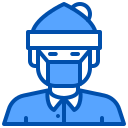 external axes-mask-avatar-xnimrodx-blue-xnimrodx icon