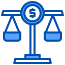 external balance-economy-xnimrodx-blue-xnimrodx icon