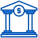 external bank-financial-xnimrodx-blue-xnimrodx icon