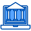 external bank-fintech-xnimrodx-blue-xnimrodx icon