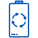 external battery-green-power-energy-xnimrodx-blue-xnimrodx icon
