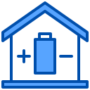 external battery-smart-home-xnimrodx-blue-xnimrodx icon