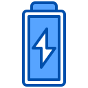 external battery-status-ui-and-ux-xnimrodx-blue-xnimrodx icon