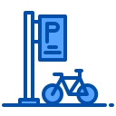 external bicycle-parking-city-scape-xnimrodx-blue-xnimrodx icon