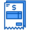 external bill-bill-and-payment-method-xnimrodx-blue-xnimrodx-4 icon