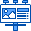 external billboard-seo-and-marketing-xnimrodx-blue-xnimrodx icon