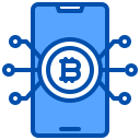 external bitcoin-bill-and-payment-method-xnimrodx-blue-xnimrodx icon