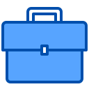 external briefcase-financial-xnimrodx-blue-xnimrodx icon