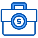 external briefcase-fintech-xnimrodx-blue-xnimrodx icon