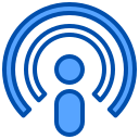 external broadcast-podcast-xnimrodx-blue-xnimrodx icon