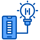 external bulb-domotic-xnimrodx-blue-xnimrodx icon