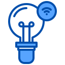 external bulb-intelligence-device-xnimrodx-blue-xnimrodx icon
