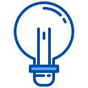 external bulb-office-xnimrodx-blue-xnimrodx icon