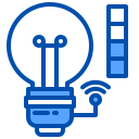 external bulb-smart-home-living-xnimrodx-blue-xnimrodx icon