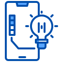 external bulb-smartphone-application-xnimrodx-blue-xnimrodx icon