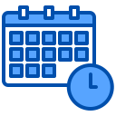 external calendar-accommodation-and-hotel-xnimrodx-blue-xnimrodx-2 icon