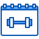 external calendar-fitness-and-gym-xnimrodx-blue-xnimrodx icon