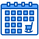 external calendar-retirement-xnimrodx-blue-xnimrodx icon