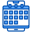 external calendar-smartphone-application-xnimrodx-blue-xnimrodx icon
