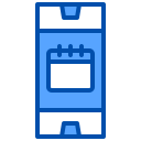 external calendar-smartwatch-xnimrodx-blue-xnimrodx icon