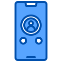 external call-discussion-xnimrodx-blue-xnimrodx icon