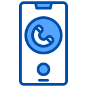 external call-smartphone-application-xnimrodx-blue-xnimrodx icon