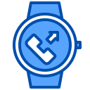 external call-smartwatch-xnimrodx-blue-xnimrodx icon