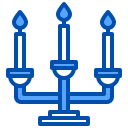 external candlestick-furniture-and-decoration-xnimrodx-blue-xnimrodx icon