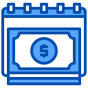 external cash-calendar-xnimrodx-blue-xnimrodx icon