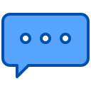 external chat-bubble-customer-service-xnimrodx-blue-xnimrodx icon