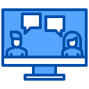 external chat-leader-and-teamwork-xnimrodx-blue-xnimrodx icon